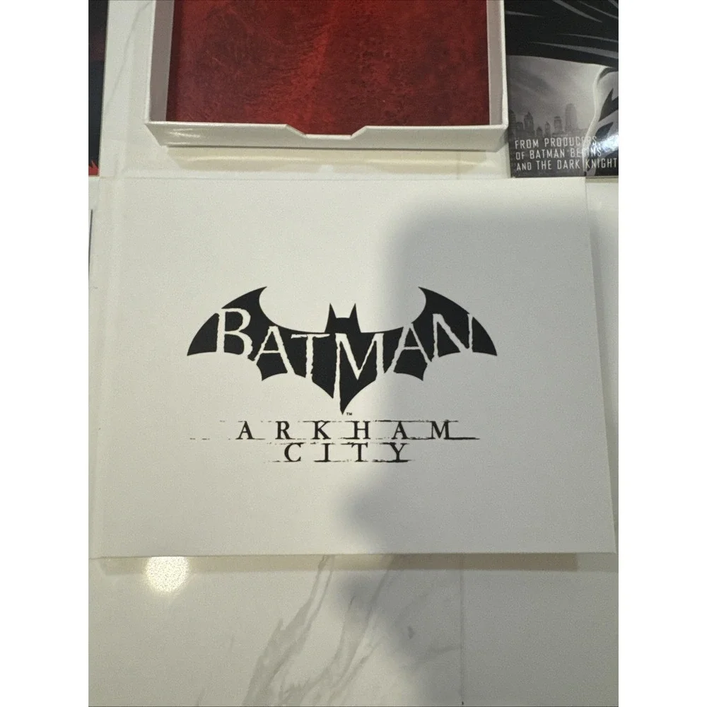 Batman Arkham city Statue Box DVD And Book.  Xbox Game Is Not Included